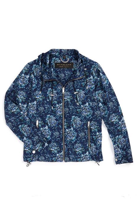 burberry floral windbreaker|burberry felted wool topcoat.